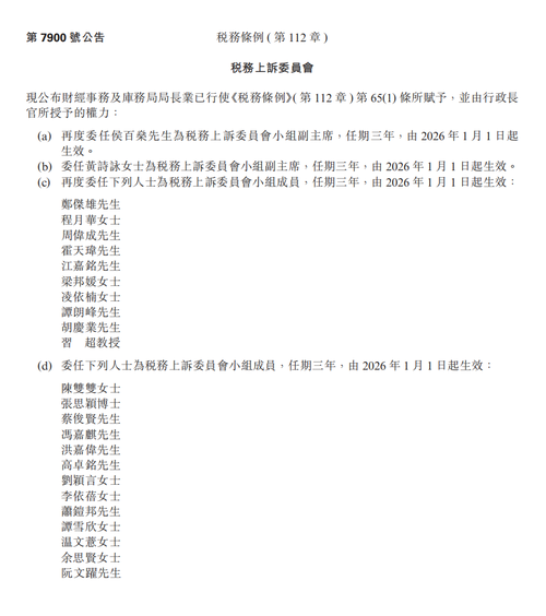 第7900號公吿